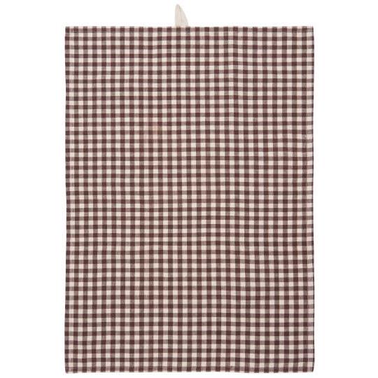 Strofinaccio Thor quadretti vichy colore marrone 50x70 cm