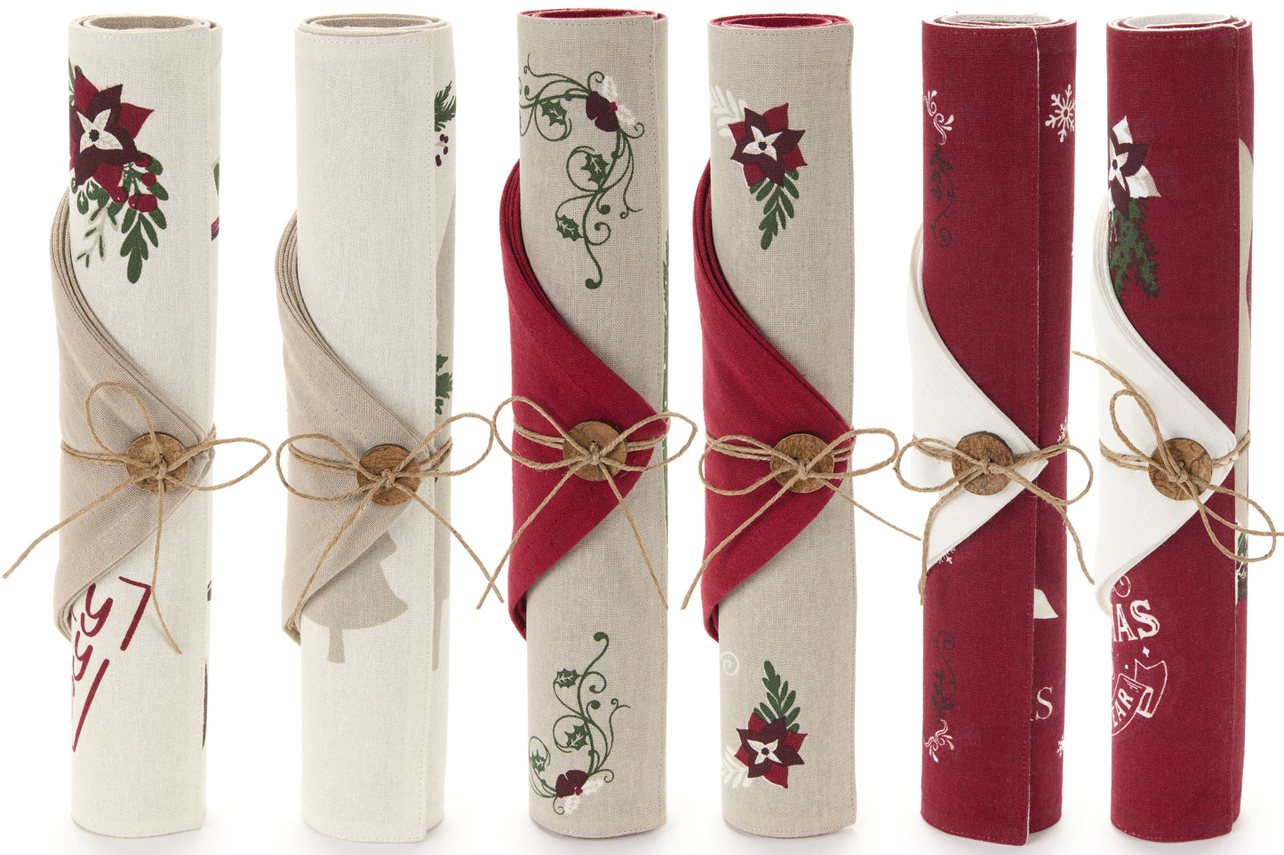 Tovaglietta americana con tovagliolo 6 varianti 33x48/40x40cm