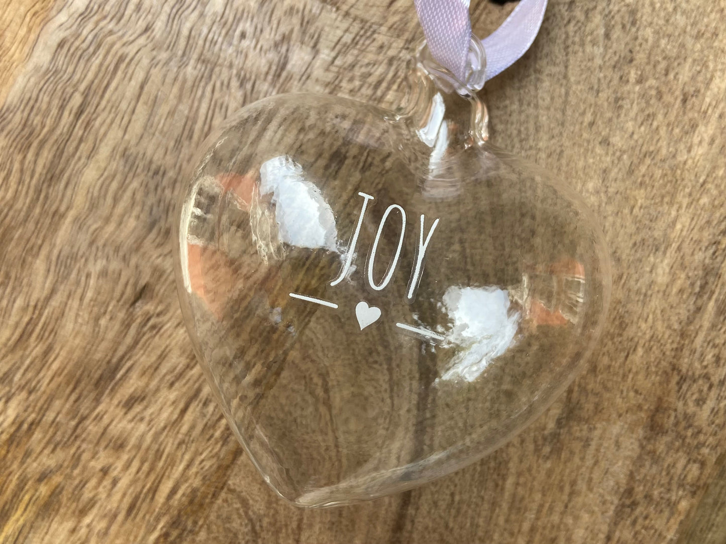 Cuore in vetro borosilicato Joy 8x8 cm