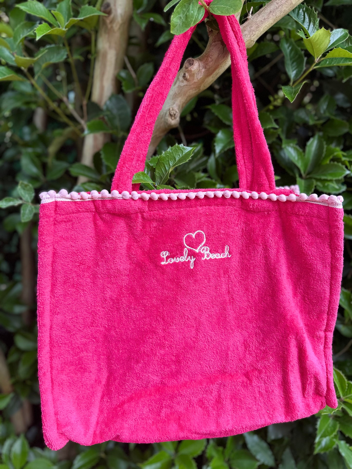 Borsa mare Marisol con pompon