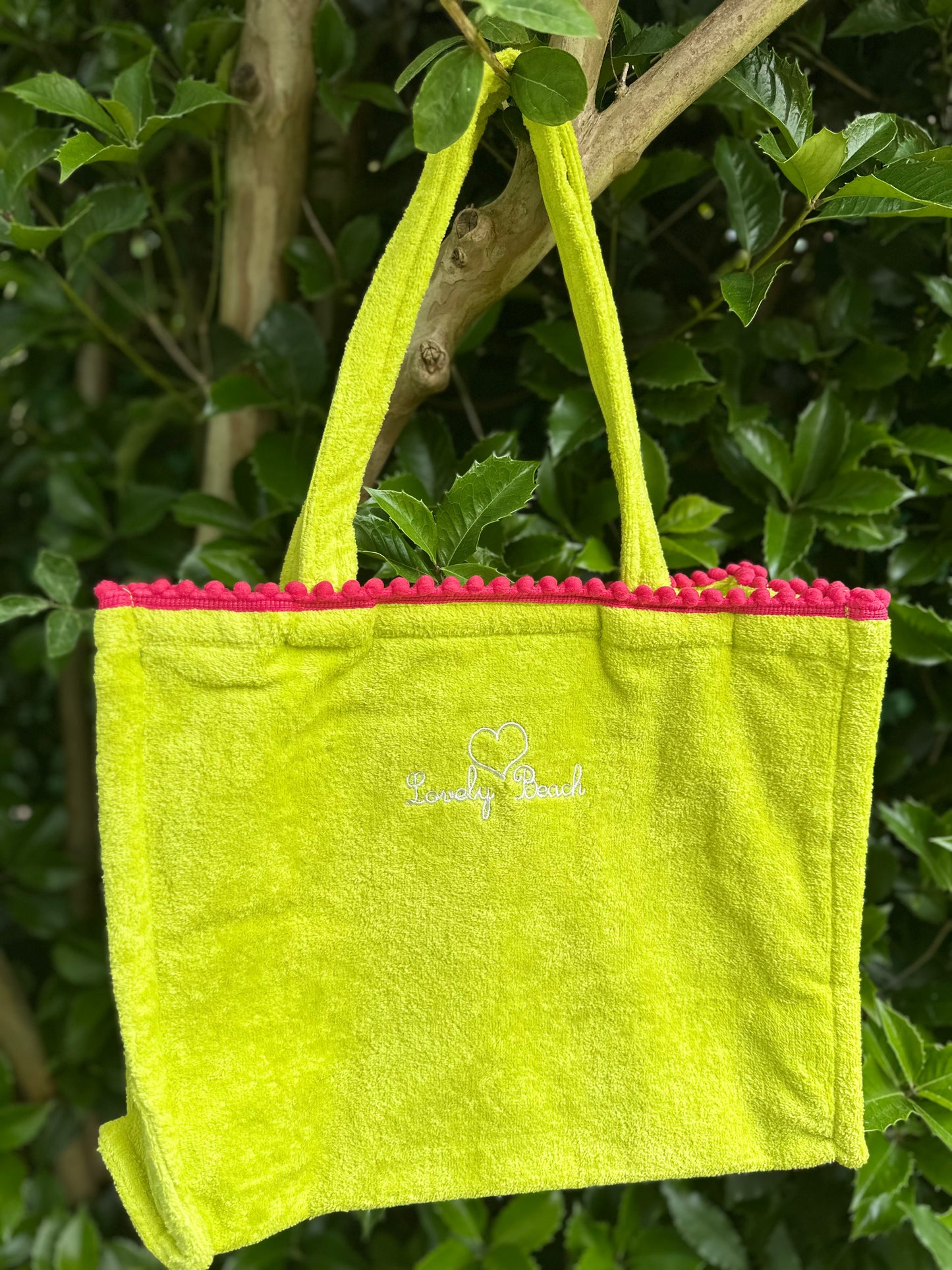 Borsa mare Marisol con pompon