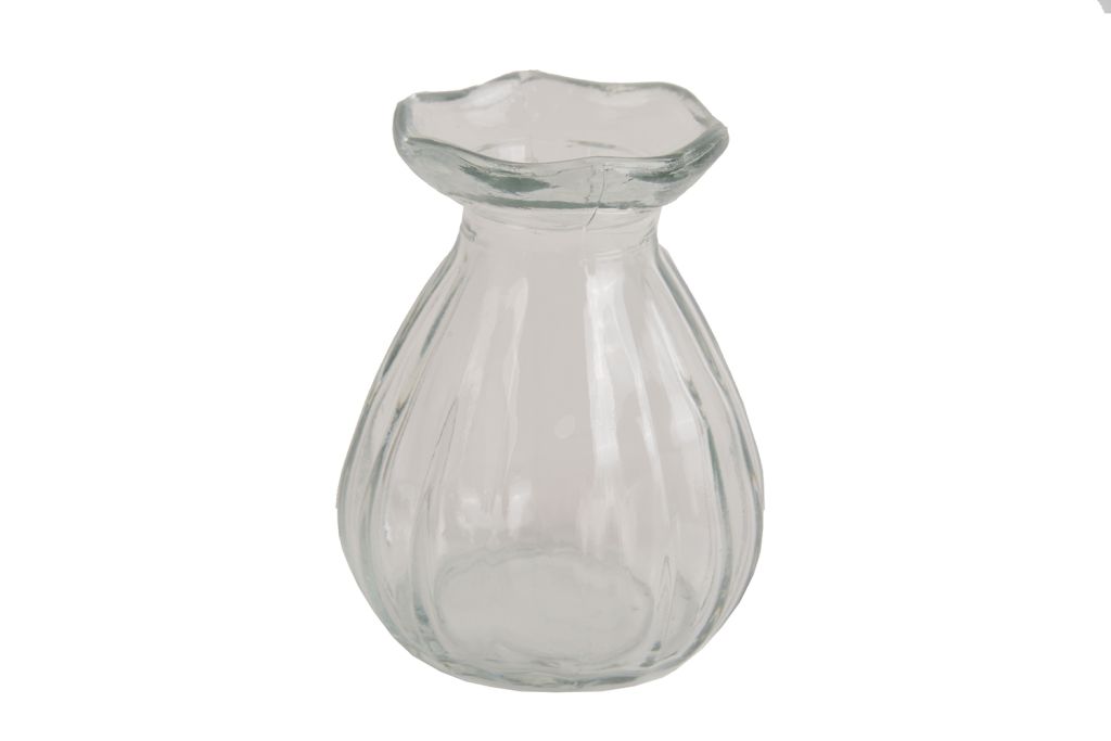 Vasetto in vetro h 8,50 x 6,50 cm