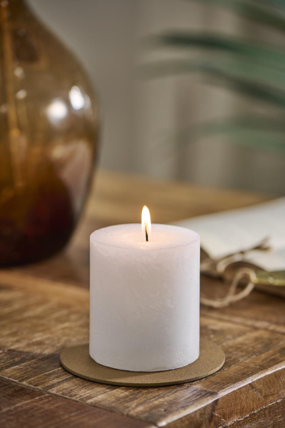 Candele Rustiche Bolsius - Bianco, 13x7cm, 4 Pezzi, 60 Ore Durata - Foto 4