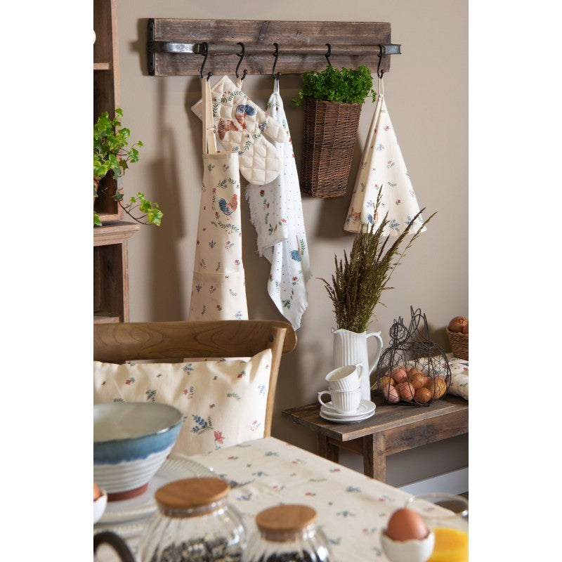 Runner beige con galli 50x140 cm