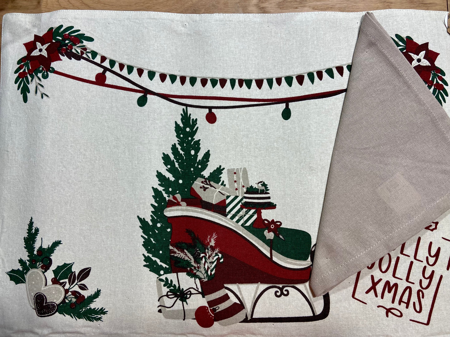 Tovaglietta americana con tovagliolo 6 varianti 33x48/40x40cm