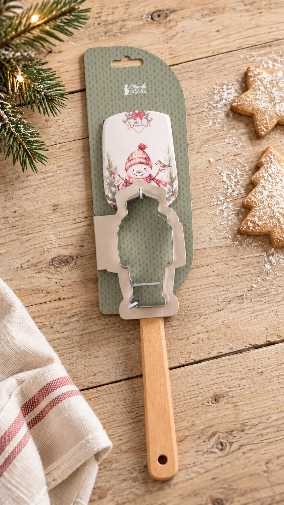 Set Spatola con stampino, Magic Noel