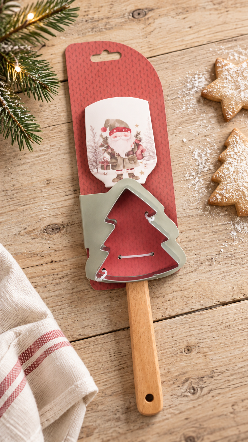 Set Spatola con stampino, Magic Noel