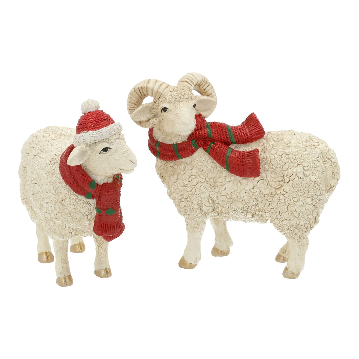Pecora/montone Natale, 2 VARIANTI, 11x10x5 cm