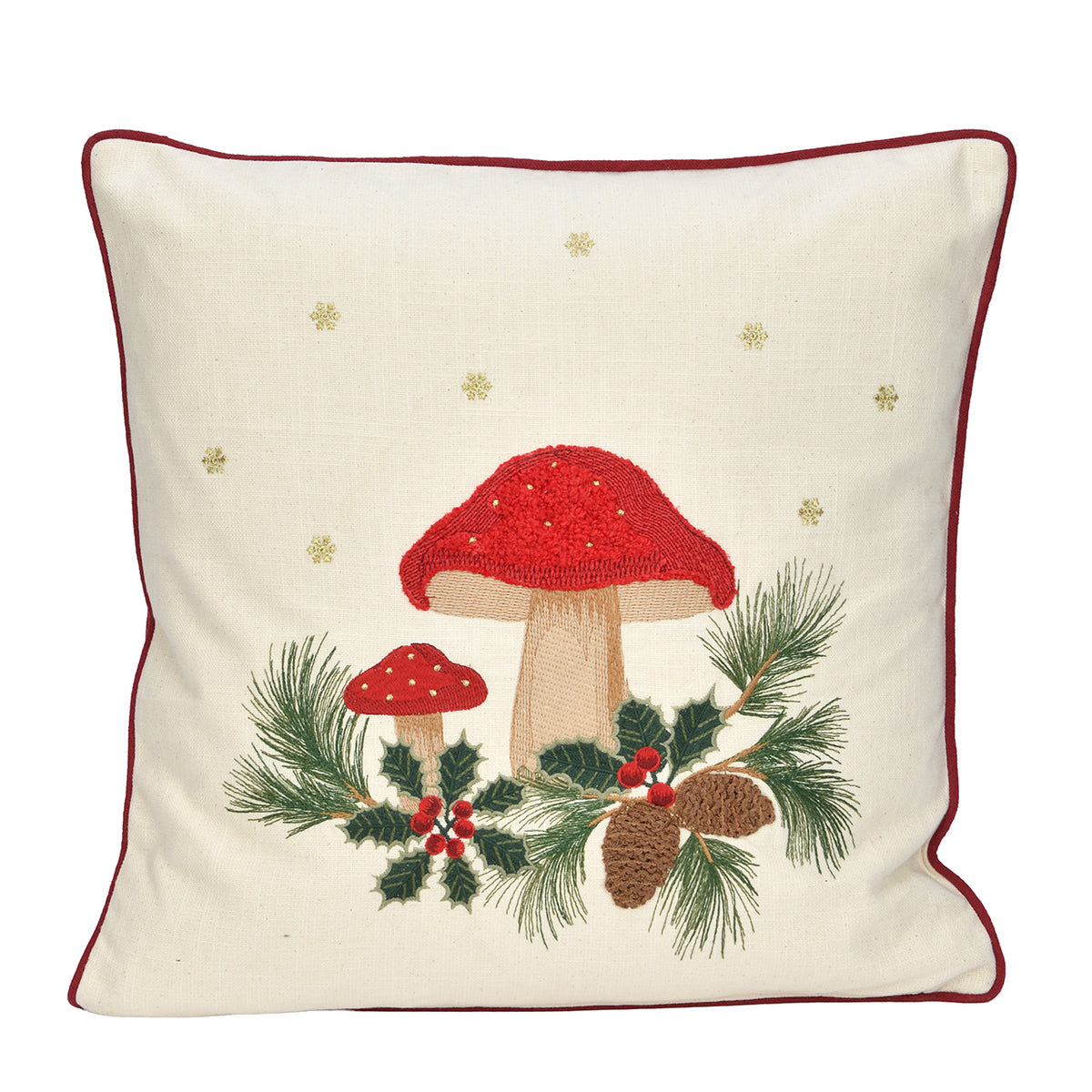 Cuscino Funghi, 45x45 cm