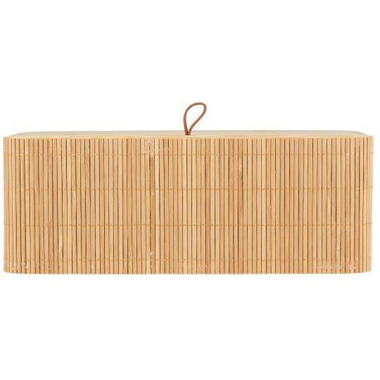 Scatola in bamboo, con coperchio, con 6 scomparti