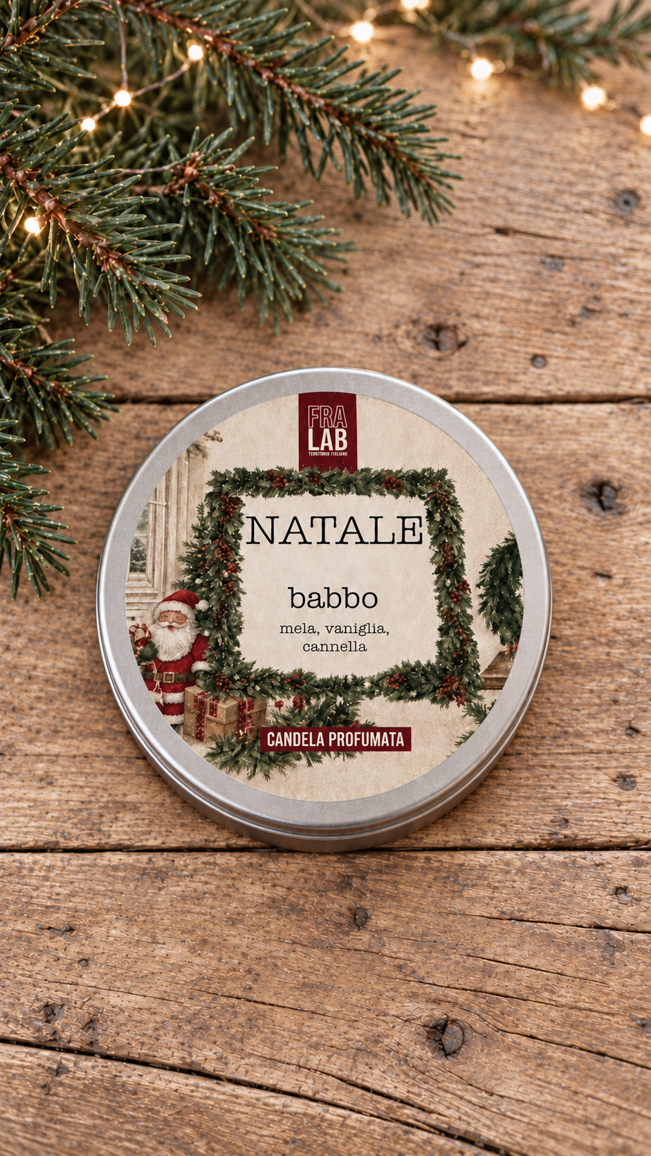Candele profumate NAVIDAD con Giftbox, 2X50 gr