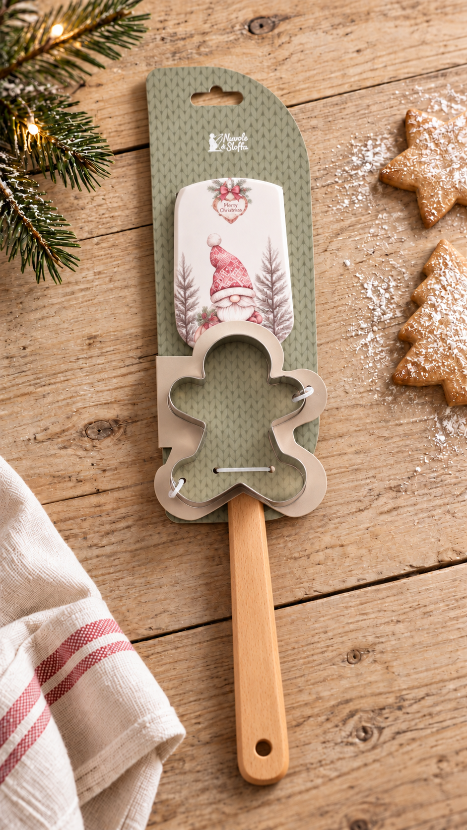 Set Spatola con stampino, Magic Noel