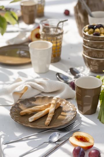 Piattino Mynte colore nocciola Ø 19,5 cm