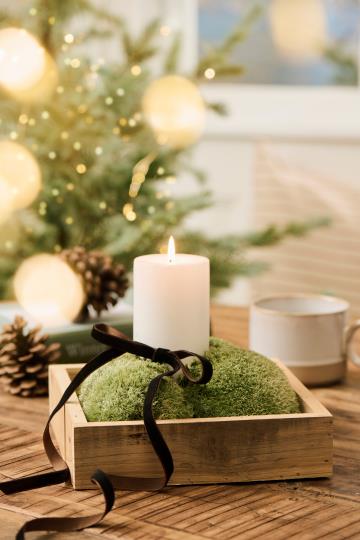 Vassoio in legno grezzo quadrato 20x20 cm