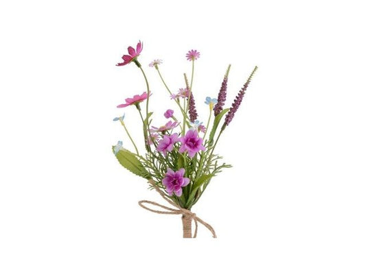 Bouquet di fiori vari, h 24 cm