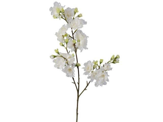 Ramo di ciliegio, colore bianco, h 86 cm
