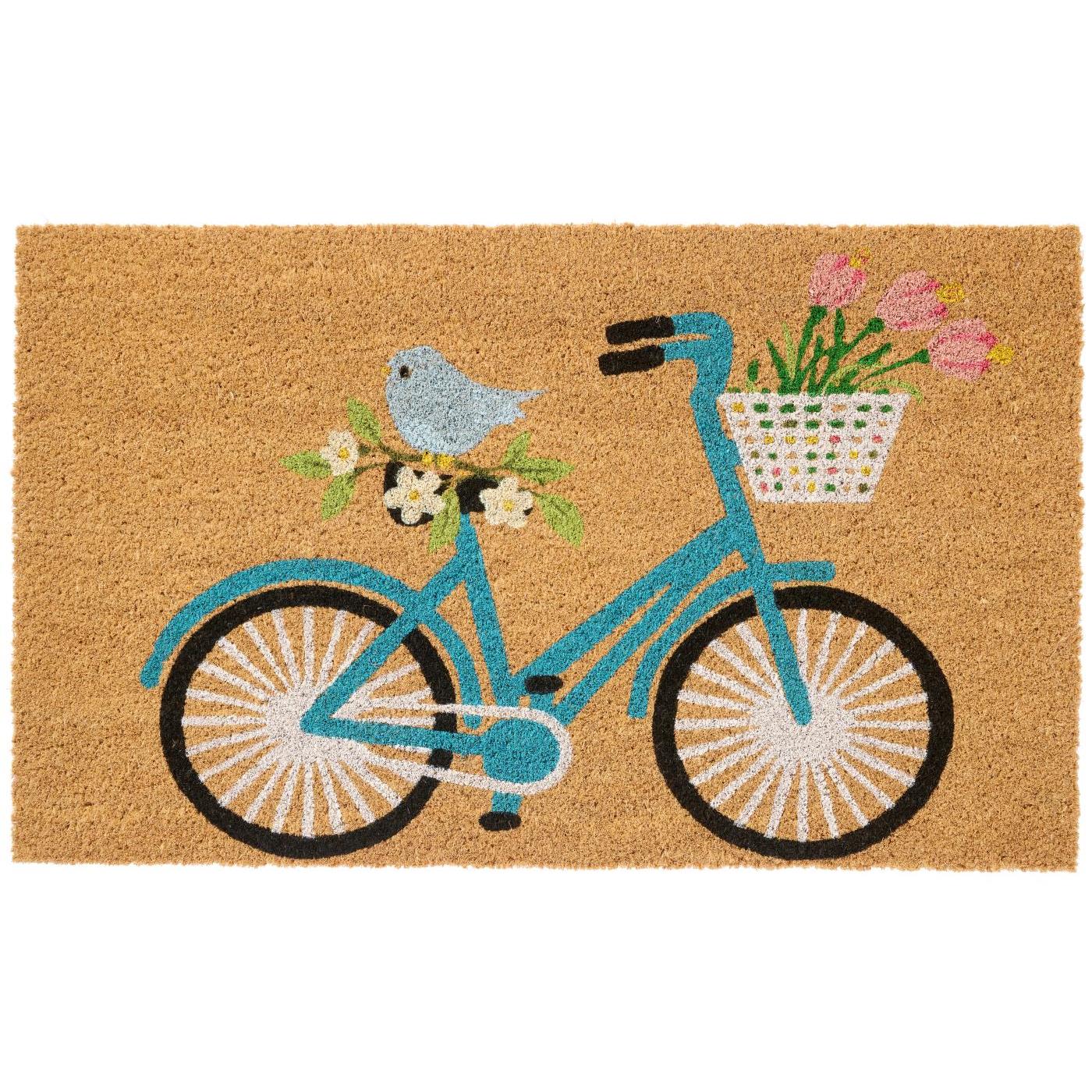 Zerbino con Bicicletta con cestino, 45x75 cm
