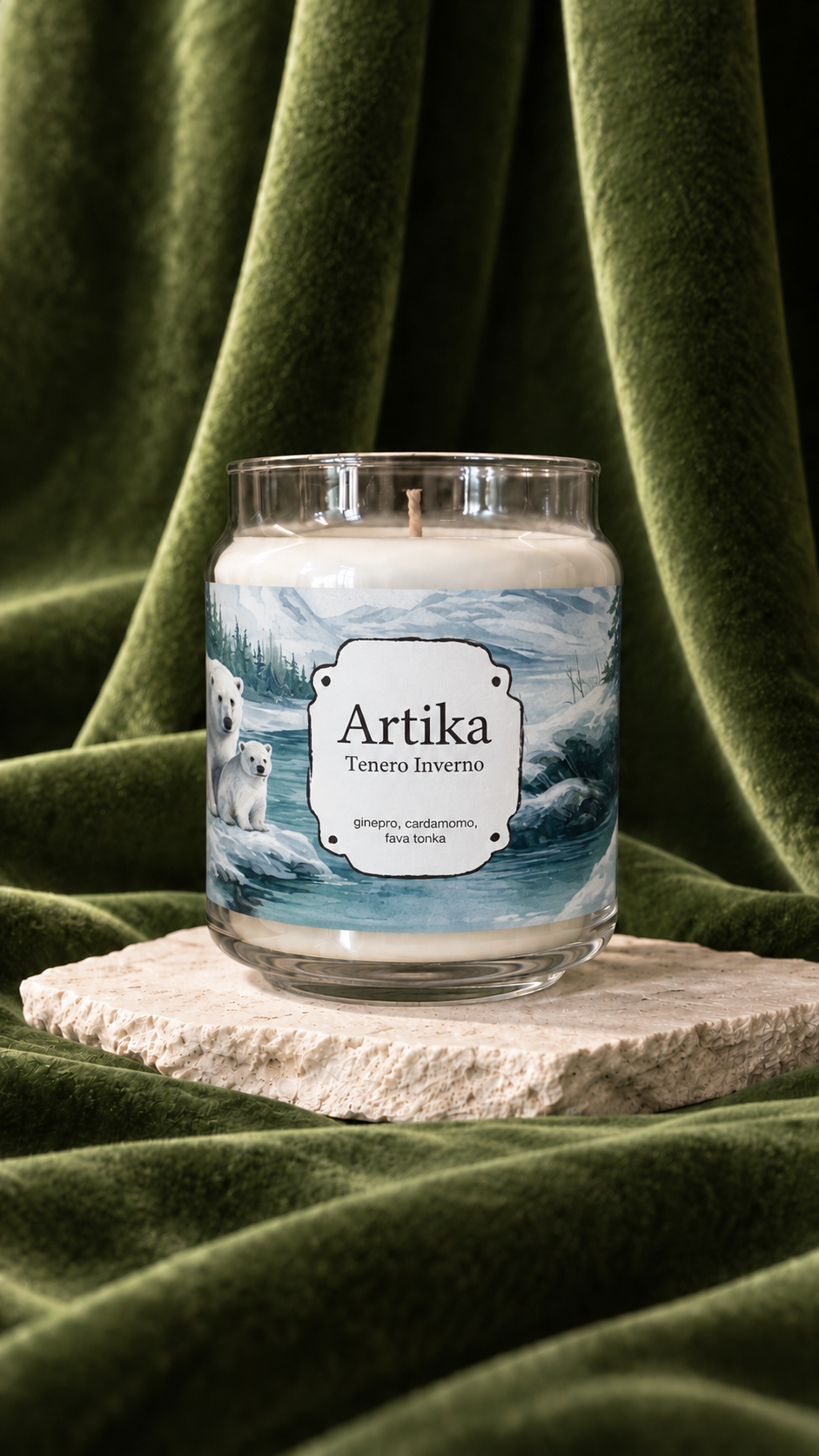 Candela profumata TENERO INVERNO, 190g