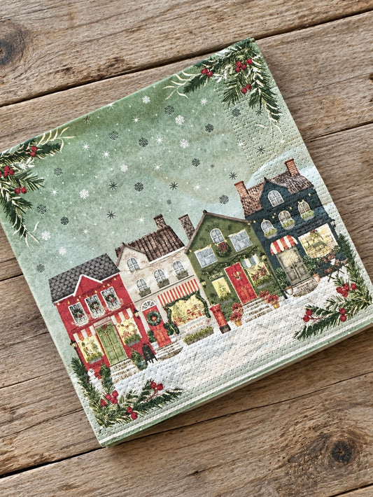 Tovaglioli di carta Xmas Shop, 20 pz