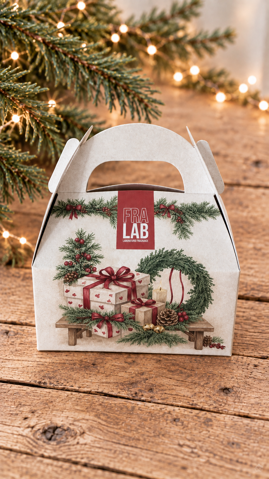 Candele profumate NAVIDAD con Giftbox, 2X50 gr
