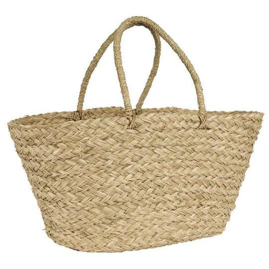 Borsa da spiaggia in erba marina 60x25x24 cm