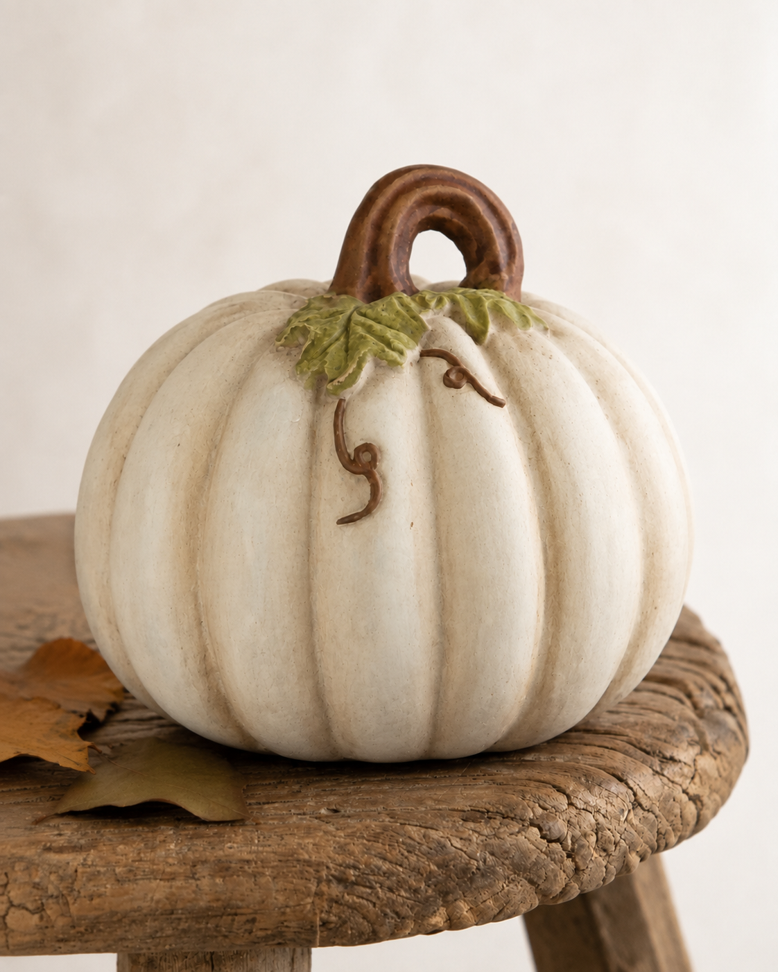 Zucca avorio e marrone, ø 23x23 cm