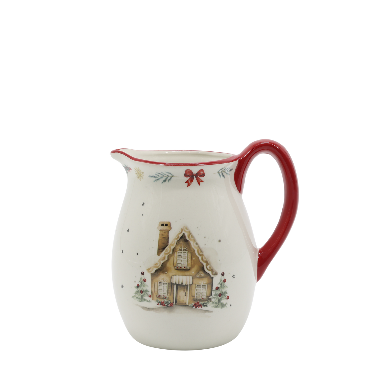 Brocca Chalet de Noël, h 14x11 cm, 800 ml