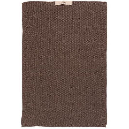 Asciugamano lavorato a maglia colore marrone 40x60 cm
