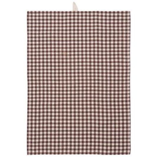 Strofinaccio Thor quadretti vichy colore marrone 50x70 cm