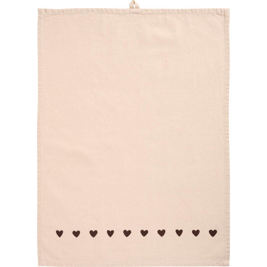 Srofinaccio Johanne cuori marroni 50x70 cm