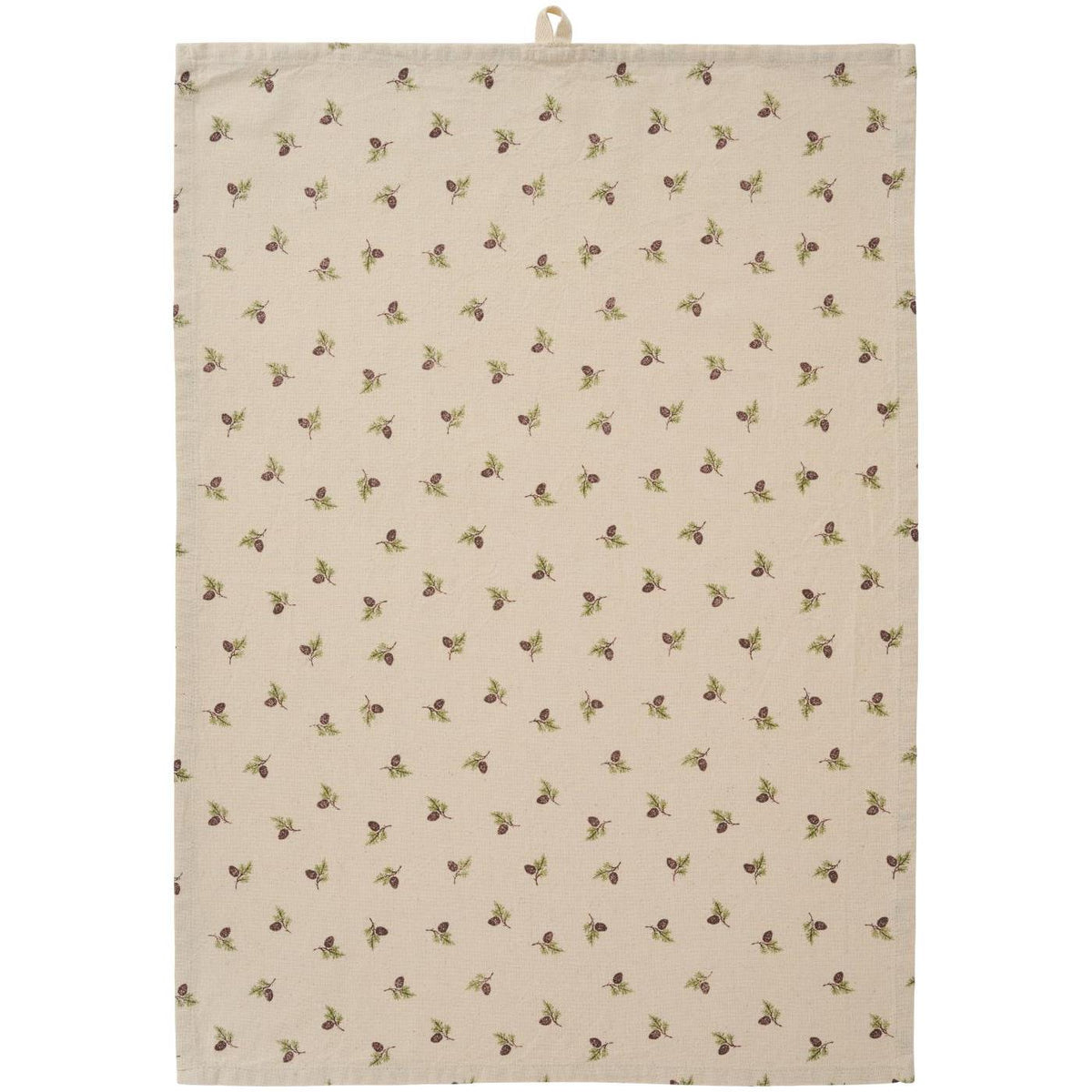 Strofinaccio Ester con pigne su rametti 50x70%