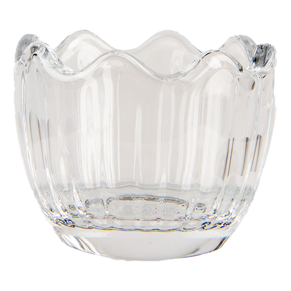 Barattolo in vetro a forma di uovo ncon orecchie, ø 6x11 cm