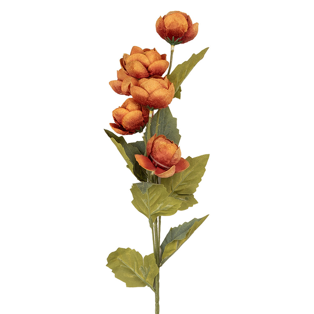 Fiori arancioni, h 63 cm