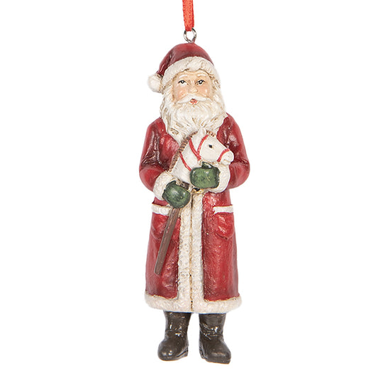Babbo Natale decorazione da appendere h 11x4x3 cm
