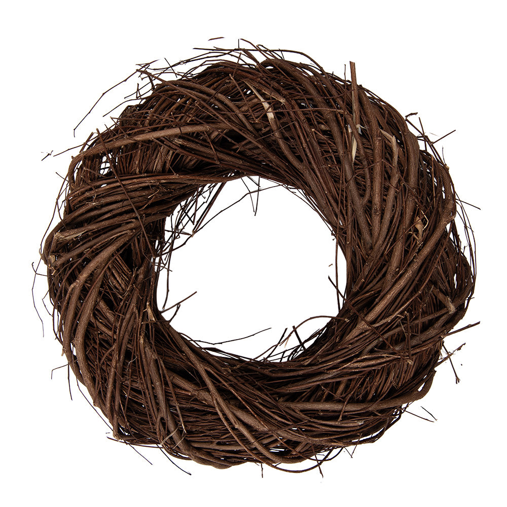 Ghirlanda in rattan marrone, ø 25x7 cm