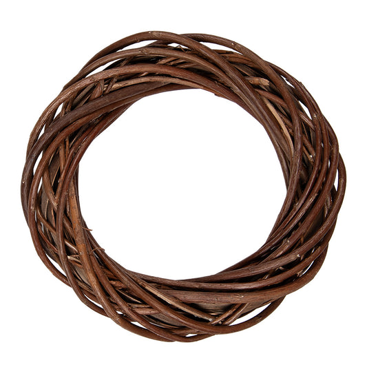 Ghirlanda in rattan marrone ø 20x4 cm