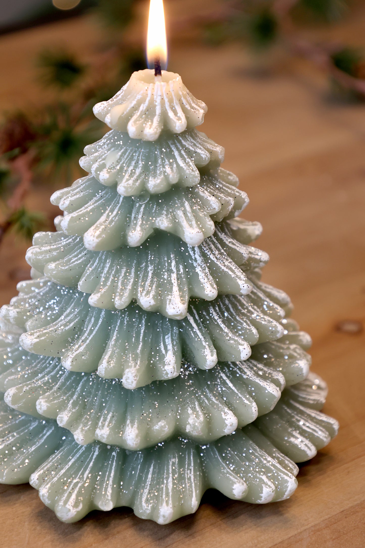 Candela pino, h 12.5/ø 12 cm