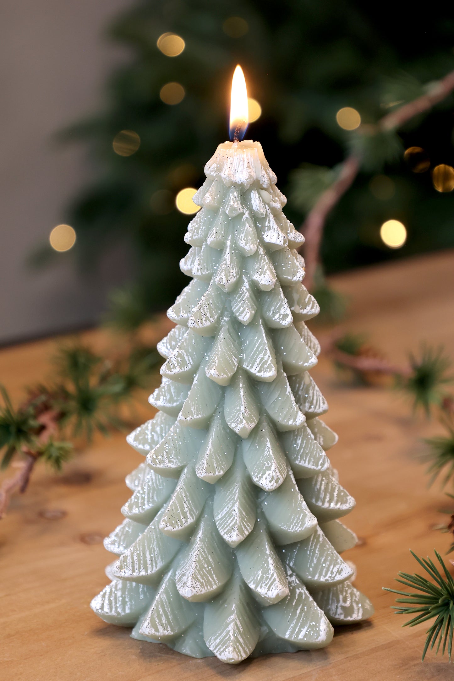 Candela pino,  h 18,5 ø 10 cm