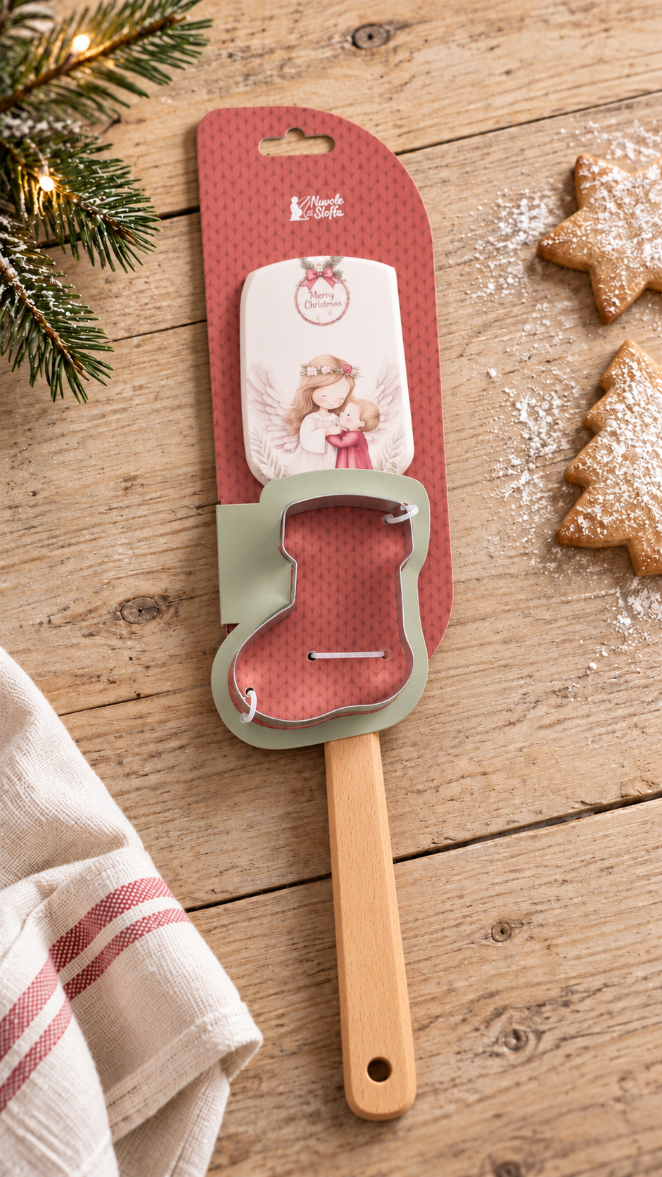 Set Spatola con stampino, Magic Noel