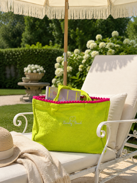 Borsa mare Marisol con pompon