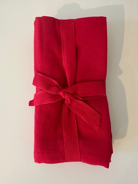 Tovaglioli set 2 pz. colore rosso
