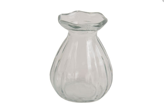 Vasetto in vetro h 8,50 x 6,50 cm