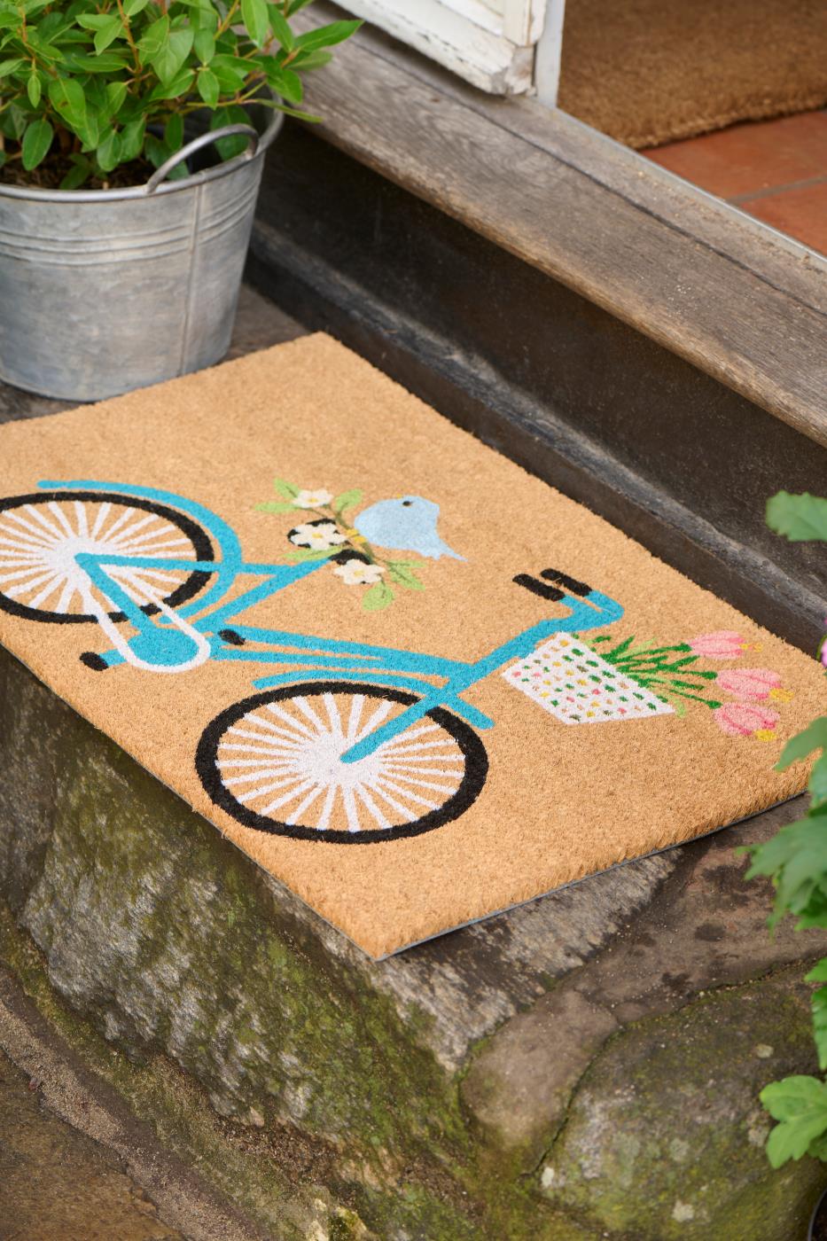 Zerbino con Bicicletta con cestino, 45x75 cm