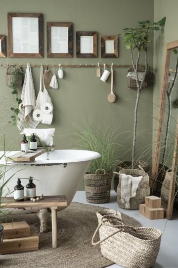 Borsa da spiaggia in erba marina 60x30x24 cm