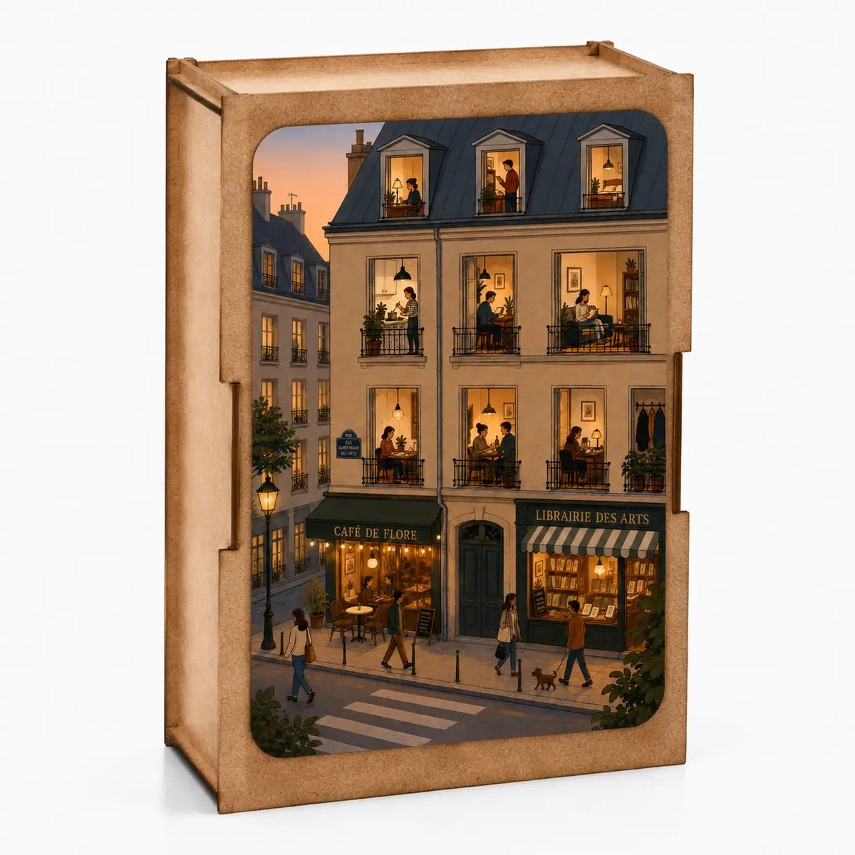 Puzzle in legno, Appartamento parigino, 100 pz