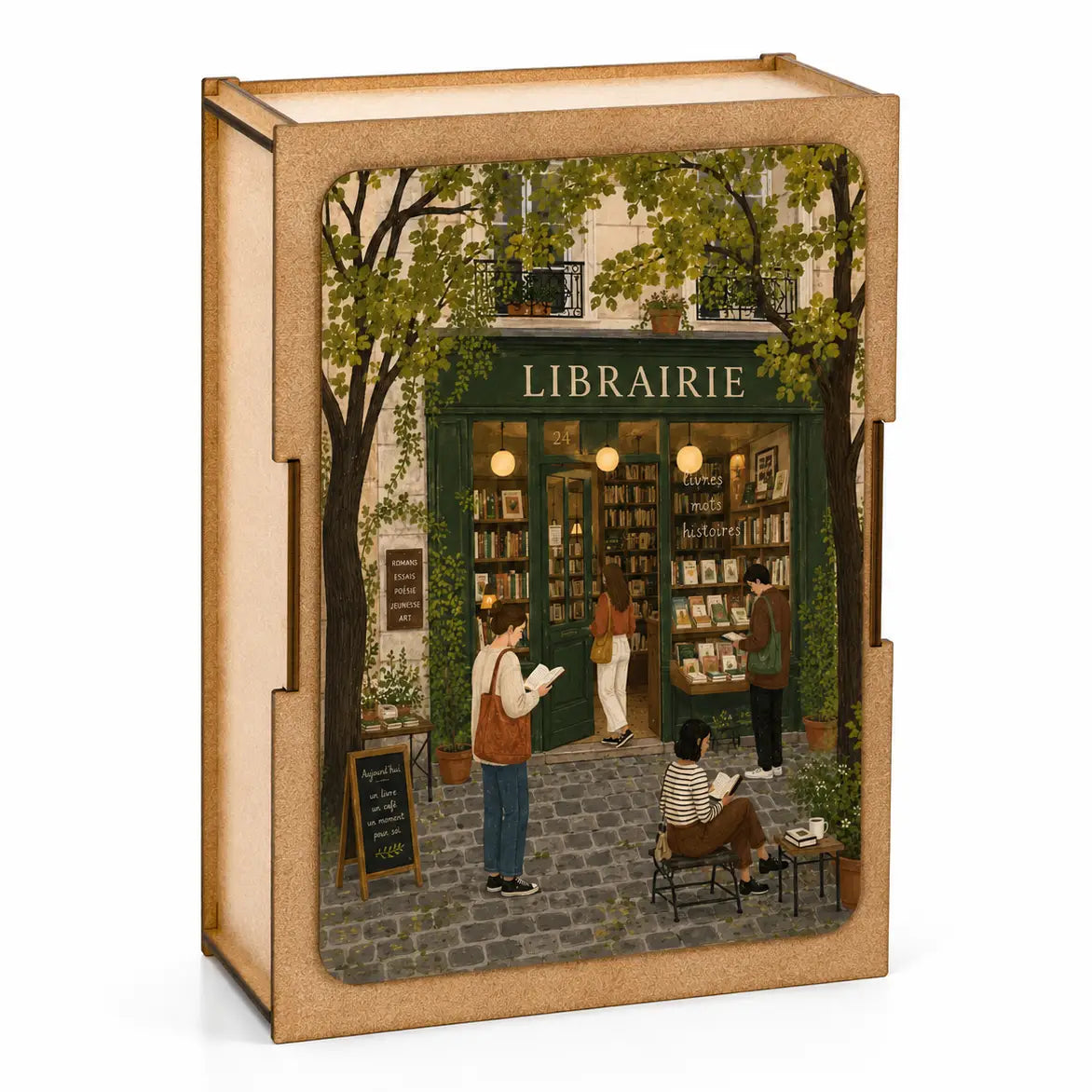 Puzzle in legno, Libreria francese, 100 pz