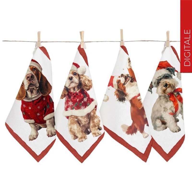 Strofinacci Cuccioli di cane 50x70 cm